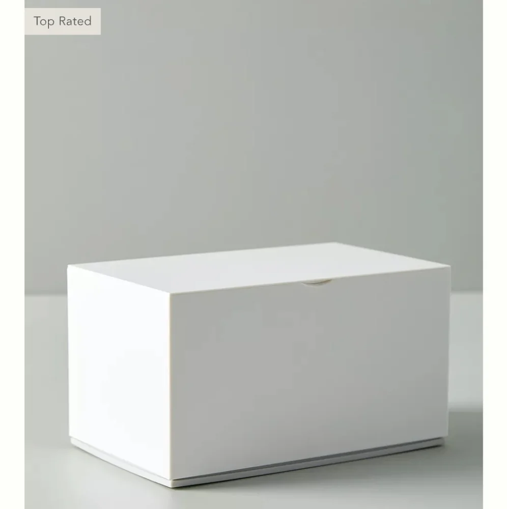 Faye Cotton Swabs Case - white